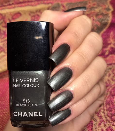 le vernis nail colour 513 black pearl chanel|chanel nail varnish boots.